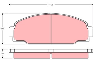 Jarrupalasarja, levyjarru, Etuakseli, TOYOTA DYNA 150 Flak/chassi, DYNA Flak/chassi, 04465-25010, 04491-25010, 04491-25020, 449125010