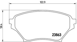 Jarrupalasarja, levyjarru, Etuakseli, MAZDA MX-5 II, N0Y73328Z, N0Y93323Z, NCY33323Z, NCY33328Z