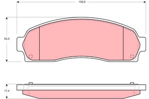 Jarrupalasarja, levyjarru, Etuakseli, CHEVROLET EQUINOX, FORD USA EXPLORER, EXPLORER SPORT TRAC Pick-up, 1F6049280, 1F6049280A, 1L2Z-200