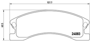 Jarrupalasarja, levyjarru, Etuakseli, JEEP GRAND CHEROKEE II, 05093183AA, 5093183AA, 5093183AB, 5093260AA, K05093183AA, K05093183AB, K05