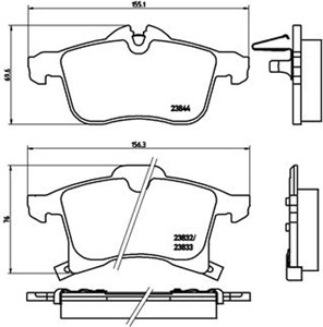 Jarrupalasarja, levyjarru, Etuakseli, CHEVROLET,OPEL,VAUXHALL, 1605009, 1605035, 1605080, 1605177, 1605252, 1605456, 1605957, 1605992, 1
