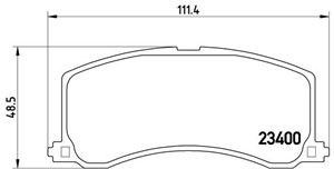 Jarrupalasarja, levyjarru, Etuakseli, SUZUKI BALENO, BALENO Halvkombi, BALENO Kombi, 5580060G00, 5580060G01, 5580060G50, 5580061G50, 558