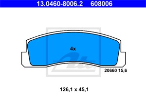 Jarrupalasarja, levyjarru, Etuakseli, LADA NIVA Terrängbil täckt, 2121-3501090