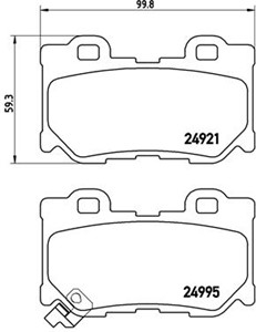 Jarrupalasarja, levyjarru, Taka-akseli, INFINITI,NISSAN, AY060NS046, AY060NS049, AY060NS054, D40604GH0A, D4060JL00A, D4060JL00E, D4060JL