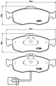 Jarrupalasarja, levyjarru, Etuakseli, FORD,FORD USA, 1022079, 1073732, 1079348, 1095202, 1096940, 1130758, 1145455, 1521325, 2S8Z2001AA,