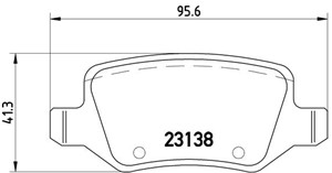 Jarrupalasarja, levyjarru, MERCEDES-BENZ A-KLASS [W168], VANEO [414], 1684200420, 4144200120, A1684200420, A4144200120
