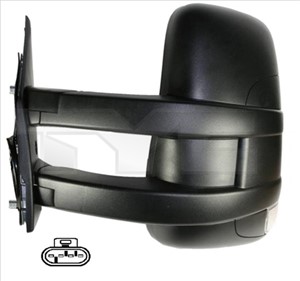 Taustapeili, Vasen, IVECO DAILY Flak/chassi V, DAILY Skåp V, 0000003801926, 0000003801928, 3801926, 3801928, 5801367545, 5801736701