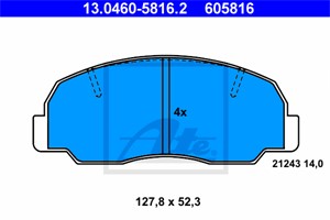 Jarrupalasarja, levyjarru, Etuakseli, DAIHATSU FEROZA Hard Top, FEROZA Soft Top, ROCKY Hard Top, ROCKY Soft Top, WILDCAT/ROCKY, 04491-60