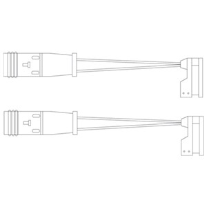 Varoitinsarja, jarrupalat, Etuakseli, Taka-akseli, MERCEDES-BENZ, 164 540 1017, 210 540 1517, 220 540 1517, 2E0 906 206G, 639 540 1417,