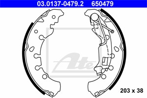 Jarrukenkäsarja, Taka-akseli, CITROËN,DAIHATSU,FIAT,LANCIA,OPEL,PEUGEOT,PIAGGIO,VAUXHALL, 0449587Z01, 04495-87Z01000, 16 05 107, 16 05 2