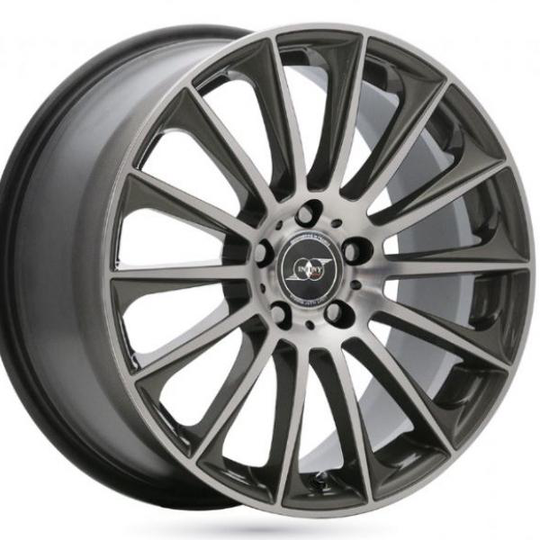 Infiny Individual Stuttgart Gunmetal Machined Face 8/18 5/112 ET35 B66.6
