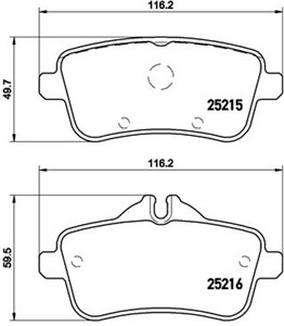 Jarrupalasarja, levyjarru, Taka-akseli, MERCEDES-BENZ GLE [W166], GLE Coupe [C292], GL-KLASS [X166], GLS [X166], M-KLASS [W166], 0064203