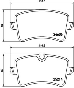 Jarrupalasarja, levyjarru, Taka-akseli, AUDI A4 B9, A4 B9 Avant, A8 D4, 4G0698451H, 4H0698451A