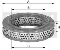 Ilmansuodatin, BMW 1500-2000 [115, 116, 118, 121], OPEL GT, 06 42 1 02, 13 72 0 642 102, 16 01 2 420 003, 3430036, 5000 210, 834252