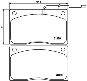 Jarrupalasarja, levyjarru, DAIMLER,JAGUAR,RENAULT, 5001000478, 7701203071, 7701349255, JLM1157, JLM9727