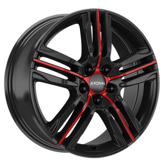 Ronal R57 Black Red 7,5/18 5/112 ET45 B76