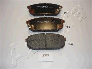 Jarrupalasarja, levyjarru, Taka-akseli, KIA SORENTO I, 583023ED00, 583023ED01, 583023EE00