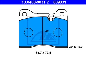 Jarrupalasarja, levyjarru, Etuakseli, BMW 5 [E12, E28], 6 [E24], 7 [E23], M1 [E26], 34 11 1 119 176, 34 11 1 119 177, 34 11 1 159 261, 3