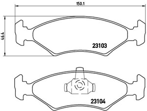 Jarrupalasarja, levyjarru, Etuakseli, FORD,MAZDA,TVR, 1010503, 1030602, 1039106, 1042688, 1064763, 1079920, 118589, 1595523, 1619209, 16