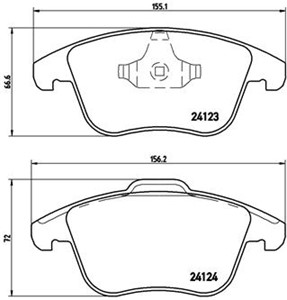 Jarrupalasarja, levyjarru, Etuakseli, LAND ROVER RANGE ROVER EVOQUE, RANGE ROVER EVOQUE Cabriolet, RANGE ROVER EVOQUE VAN, 10138340, 107
