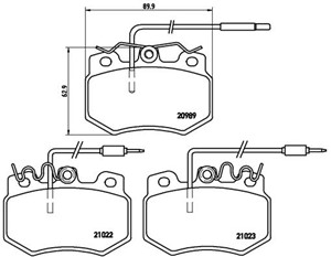 Jarrupalasarja, levyjarru, Etuakseli, CITROËN,PEUGEOT, 425037, 425039, 425077, 425082, 425282, 95611498, 95616818, 95647733, 95661871, E