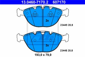 Jarrupalasarja, levyjarru, Etuakseli, BMW X5 [E53], 34 11 6 756 350, 34 11 6 761 282