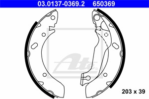 Jarrukenkäsarja, Taka-akseli, HYUNDAI COUPE I, LANTRA I, LANTRA II, LANTRA Kombi II, 58305-28A00, 58305-28B00, 58305-28C00, 58305-28D00,