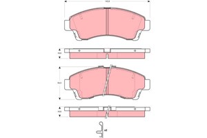 Jarrupalasarja, levyjarru, Etuakseli, MAZDA B-SERIE, UGY13323Z, UGY93323Z, UGY93328Z, UKY23323Z
