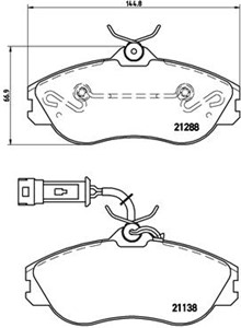 Jarrupalasarja, levyjarru, AUDI, 441698151E, 447615115B, 447615115M, 447615116B, 447615116M, 447698151, 447698151A, 447698151B, 44769815