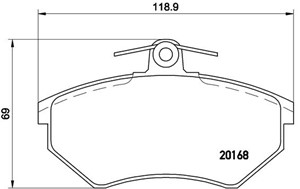 Jarrupalasarja, levyjarru, Etuakseli, SEAT,VW, 357698151B, 8A0698151B, 8A0698151C, 8D0698151, A113501080, JZW698151F, L357698151B