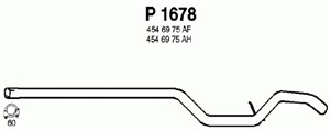Pakoputki, Keskellä, CHRYSLER NEON II, 45456975AF, 45456975AH