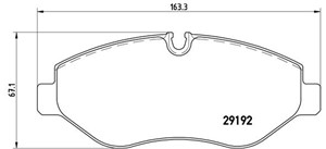 Jarrupalasarja, levyjarru, Etuakseli, MERCEDES-BENZ,VW, 0044206720, 0044208320, 0054202120, 0054205220, 0054207020, 0064208420, 00842050