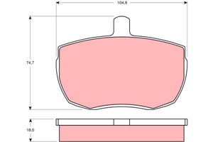 Jarrupalasarja, levyjarru, Etuakseli, ALFA ROMEO,DAF,FORD,LAND ROVER,LDV, 1571570, 1571571, 1571572, 1642643, 4431470, 5010553, 5018908,