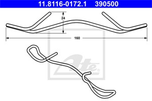 Jousi, jarrusatula, Taka-akseli, MERCEDES-BENZ,VW, 000 423 01 91, 2D0 615 295 A, A 000 423 01 91