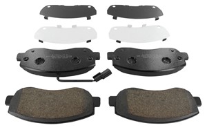 Jarrupalasarja, levyjarru, Etuakseli, NISSAN,OPEL,RENAULT,VAUXHALL, 04419 950, 093167551, 095522278, 095528495, 095530603, 41 06 043 86R