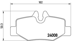 Jarrupalasarja, levyjarru, Taka-akseli, MERCEDES-BENZ VIANO [W639], VITO / MIXTO Skåp [W639], VITO Buss [W639], 0004216210, 0014211010,
