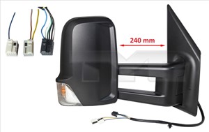 Taustapeili, Oikea, MERCEDES-BENZ, 0008111122, 0018229020, 0028114033, 0028115333, 9108108102, A0008111122, A0018229020, A0028114033, A0