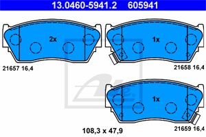 Jarrupalasarja, levyjarru, Etuakseli, NISSAN 100NX, SUNNY III, SUNNY Hatchback III, SUNNY Liftback III, 41060-50Y94, 41060-62C90, 41060-