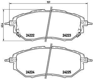 Jarrupalasarja, levyjarru, Etuakseli, SUBARU, 26296AG000, 26296AG010, 26296AG030, 26296AG050, 26296AG051, 26296AG080, 26296AJ000, 26296A
