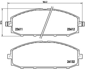 Jarrupalasarja, levyjarru, Etuakseli, NISSAN PATROL GR Flak/chassi V, PATROL GR Wagon V, 41060VB290, 41060VB291, 41060VC091, 41060VC290,