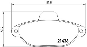 Jarrupalasarja, levyjarru, Etuakseli, FIAT,LANCIA, 46565733, 5892737, 5892786, 6001073134, 71737179, 71738134, 71769056, 71770984, 71770