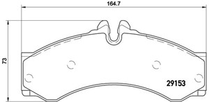 Jarrupalasarja, levyjarru, Etuakseli, Taka-akseli, MERCEDES-BENZ,VW, 0004237110, 0024204120, 0024204220, 0034201720, 0044201520, 0044202