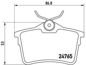 Jarrupalasarja, levyjarru, Taka-akseli, CITROËN,PEUGEOT, 1608520480, 1611837980, 1623063180, 1623180680, 425414, 425415, 425429