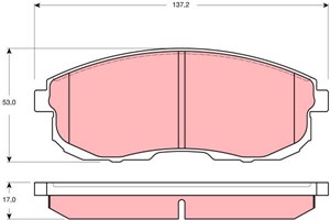 Jarrupalasarja, levyjarru, Etuakseli, NISSAN 200SX, 41060-55F90, 41060-89E91