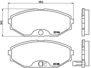 Jarrupalasarja, levyjarru, Etuakseli, INFINITI J30, Q45 I, NISSAN CEFIRO Sedan III, MAXIMA / MAXIMA QX V, STAGEA, 410600P690, 410600P691
