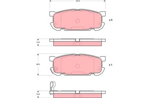 Jarrupalasarja, levyjarru, Taka-akseli, MAZDA MX-5 II, N0Y72648Z, N0Y72648ZA, N0Y72648ZB, N0Y92643Z, N0Y92643ZA, N0Y92643ZB