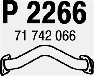 Pakoputki, Keskellä, FIAT SEDICI, SUZUKI SX4, SX4 Sedan, 14220-79J00, 71742086