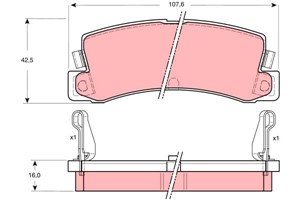 Jarrupalasarja, levyjarru, Etuakseli, Taka-akseli, TOYOTA, 04466-12020, 04466-12030, 04466-12031, 04466-12040, 04466-12070, 04466-20010,