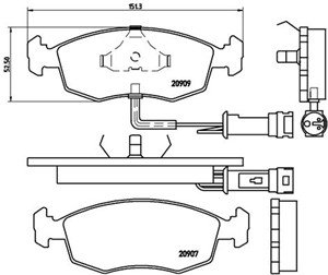 Jarrupalasarja, levyjarru, FORD, 1632792, 1640755, 1647731, 1654620, 1659936, 1659937, 5020818, 5023999, 6127528, 6147495, 6155616, 6155