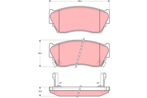 Jarrupalasarja, levyjarru, Etuakseli, NISSAN 100NX, SUNNY III, SUNNY Hatchback III, SUNNY Liftback III, SUNNY Skåp / kombi III, 1N003328